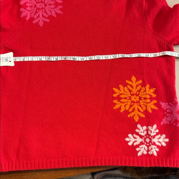 Eddie Bauer Collectibles colorful turtleneck brushed cotton and angora sweater - Picture 5 of 6